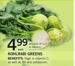 Loblaws Kohlrabi greens offer