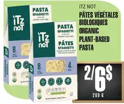 Marches Tau PÂTES VÉGÉTALES BIOLOGIQUES ITZ NOT offer