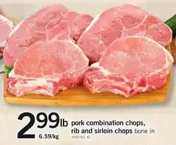 Loblaws Pork combination chops or rib and sirloin chops offer