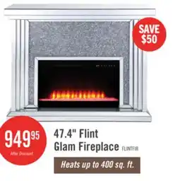 The Brick 47.4 Flint Glam Fireplace offer