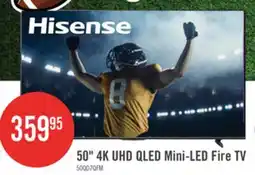 The Brick HISENSE 50 QD7QFM Mini-LED QLED 4K UHD AI Smart Fire TV (50QD7QFM) offer