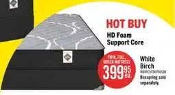 The Brick Springwall White Birch Tight Top Firm Twin Mattress-in-a-Box offer