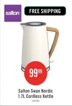 The Brick Salton Swan Nordic 1.7 L Cordless Kettle - SK14610WHTN offer