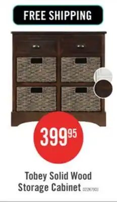 The Brick Tobey Solid Wood Storage Cabinet With 2 Drawers And 4 Rattan Baskets,espresso Accent Cabinet offer