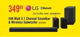 The Brick LG 5.1 CH Bluetooth Dolby Digital Soundbar with Rear Speakers and Wireless Subwoofer (S60TR.ACANLLK) offer