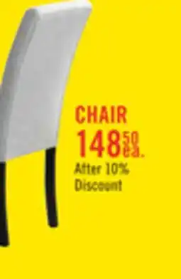 The Brick Verona Dining Chair with Linen-Look Fabric, Wood - Light Grey offer