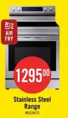 The Brick Samsung 6.3 Cu. Ft. Smart Electric Free Standing Range with Air Fry - Stainless Steel - NE63A6711SS offer