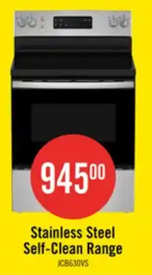 The Brick GE 5 Cu. Ft. Electric Range with Self Clean and 4 Burners - Stainless Steel - JCB630SVSS offer