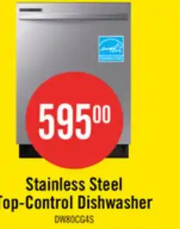 The Brick Samsung 24 53 dBA Built-In Top-Control Dishwasher with Hybrid Tub - DW80CG4021SRAA offer