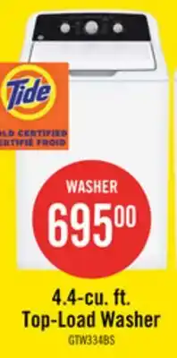 The Brick GE 4.4 Cu Ft. Top Load Washer - White - GTW334BMRWS offer