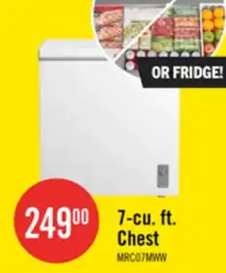 The Brick Midea 7 Cu. Ft. Convertible Chest Refrigerator-Freezer - MRC07M4CWW offer