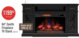 The Brick Zenith 64 Electric Fireplace TV Stand with Storage for TVs up to 70 - Black offer