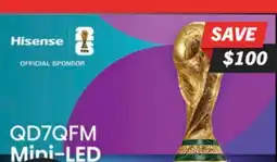 The Brick HISENSE 65 QD7QFM Mini-LED QLED 4K UHD AI Smart Fire TV (65QD7QFM) offer