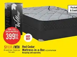 The Brick Springwall Red Cedar Tight Top Medium Twin Mattress-in-a-Box offer