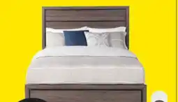 The Brick Kate Panel Bed with Headboard & Frame, Grey/Brown - Queen Size offer