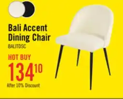 The Brick Bali Dining Chair with Boucle Fabric, Metal - Taupe offer
