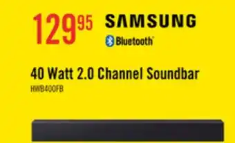 The Brick SAMSUNG B-Series 2 Channel Soundbar with Buit-in Suboofer (HW-B400F/ZC) offer