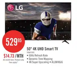The Brick LG 50 UA7000 4K UHD Smart webOS TV (50UA7000PUB.ACC) - 2025 Model offer