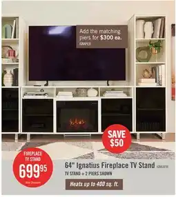 The Brick Ignatius 18.7 Pier with Storage & Cable Management - White offer