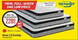 The Brick Springwall Huron 2.0 Eurotop Twin Mattress offer