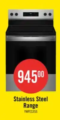 The Brick Whirlpool 5.3 Cu. Ft. Electric Range with Self-Clean - Stainless Steel - YWFES3530RS offer