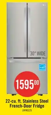 The Brick LG 30 22 Cu. Ft. French-Door Refrigerator - Smudge Proof Stainless Steel - LRFNS2200S offer