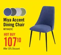The Brick Miya Dining Chair with Polyester Fabric, Metal - Navy Blue offer