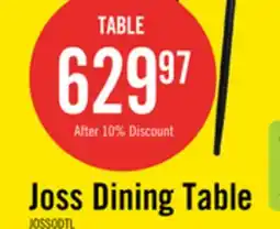 The Brick Joss Dining Table with 65-83W Butterfly Extension, Metal - Natural offer