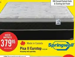 The Brick Springwall Pisa II Eurotop Queen Mattress offer
