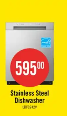 The Brick LG 24 52 dBA Built-In Front-Control Dishwasher with Dynamic Dry - Platinum Silver - LDFC2423V offer