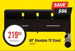 The Brick Glendale 60 TV Stand with Storage and Cable Management for TVs up to 65- Espresso offer