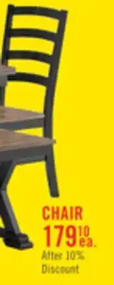 The Brick Raven Dining Chair, Ladder-Back - Two-Tone Black & Brown offer