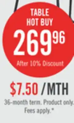 The Brick Amos Dining Table, Metal, 60W - Grey offer