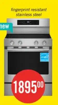 The Brick KitchenAid 30 5.3 Cu. Ft. Electric Range - Fingerprint Resistant Stainless Steel - YKFES530SPS offer