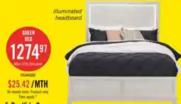 The Brick Vida Panel Bed with Headboard & Frame, Sand - Queen Size offer