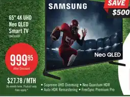 The Brick Samsung 65 QN80F Neo QLED 4K AI Smart TV (QN65QN80FAFXZC) offer