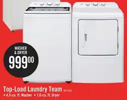 The Brick Midea 4.5 Cu. Ft. Top Load Agitator Washer and 7.0 Cu. Ft. Electric Dryer - White offer
