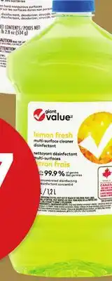 Giant Tiger Giant Value multi-surface disinfectant or biodegradable toilet bowl cleaner offer