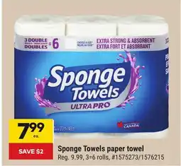 Giant Tiger Sponge Towels paper towel offer