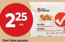 Giant Tiger Giant Value perogies offer