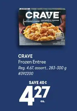 Giant Tiger CRAVE Frozen Entree offer