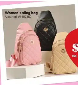 Giant Tiger Women's sling bag offer