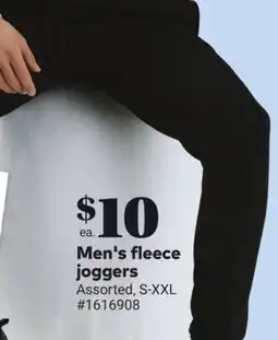 Giant Tiger Men's fleece joggers offer