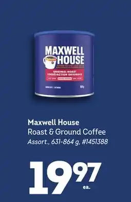 Giant Tiger Maxwell House Roast 8 Ground Coffee offer