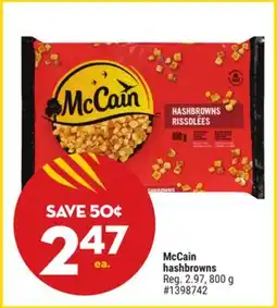 Giant Tiger McCain hashbrowns offer