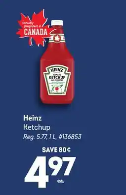 Giant Tiger Heinz Ketchup offer