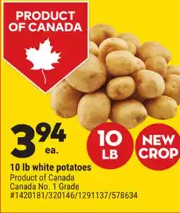 Giant Tiger 10 lb white potatoes offer