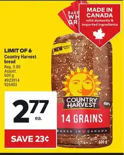 Giant Tiger Country Harvest bread offer