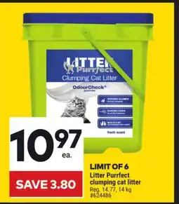 Giant Tiger Litter Purrfect clumping cat litter offer