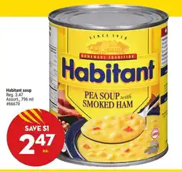 Giant Tiger Habitant soup offer